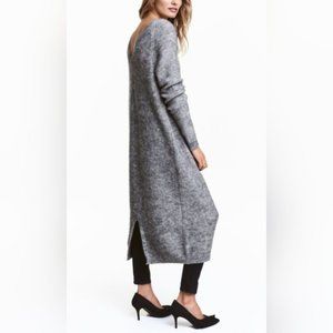 H&M Salt & Pepper Wool Knitted Sweater Dress